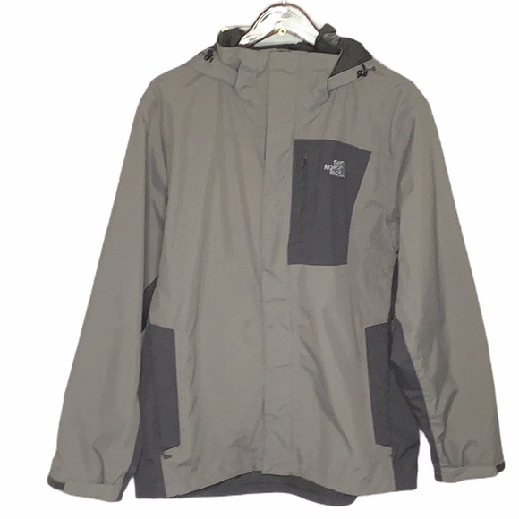 The North Face Other - THE NORTH FACE Hyvent shell hooded gray ski jacket